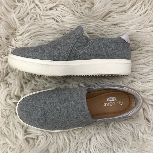 Dr. Scholl's Shoes - Dr. Scholl’s Grey Platform Slip-On Shoes